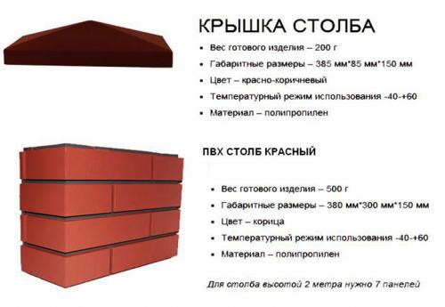 Кирпич-конструктор Для Столбов забора. ПИКС-панели - современная альтернатива кирпичной кладке