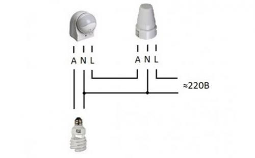 Как подключить датчик света. Датчик движения