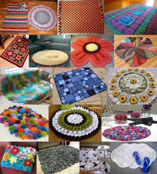 Ковер из старых вещей своими руками. Коврик своими руками из старых вещей: пошаговые инструкции для начинающих, как сделать коврик из ткани, пряжи, лоскутков, джинсов + фото