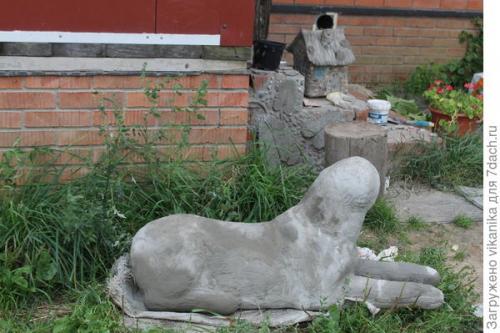 Садовые фигуры из бетона. Мой первый опыт изготовления скульптуры из бетона. Мастер-класс