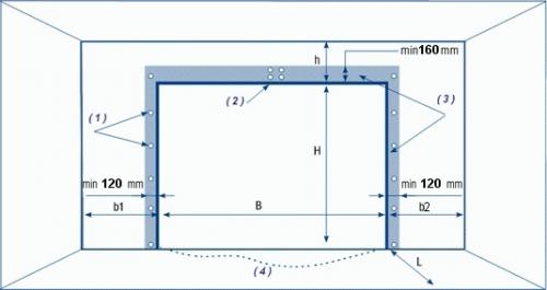 Проектирование и подготовка проема для монтажа секционных ворот 17