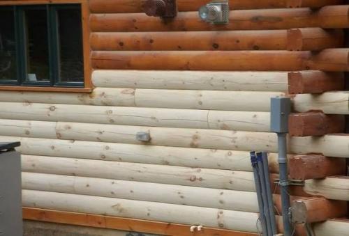 Как долго продерживается краска на оцилиндрованном бревне. Чем покрасить оцилиндрованное бревно снаружи и изнутри