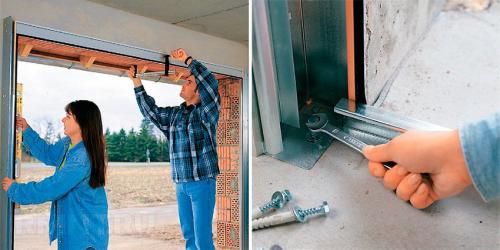 Установка гаражных секционных ворот своими руками. Сборка и установка рамы 02 Установка гаражных секционных ворот своими руками. Сборка и установка рамы 02