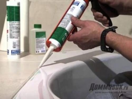 Герметик водостойкий сантехнический. Виды