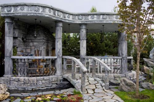 Какие стили и дизайны можно реализовать с помощью арт-бетона. Ландшафт с применением объектов из артбетона