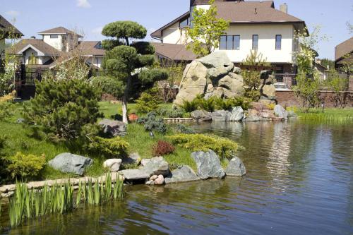 Какие стили и дизайны можно реализовать с помощью арт-бетона. Ландшафт с применением объектов из артбетона