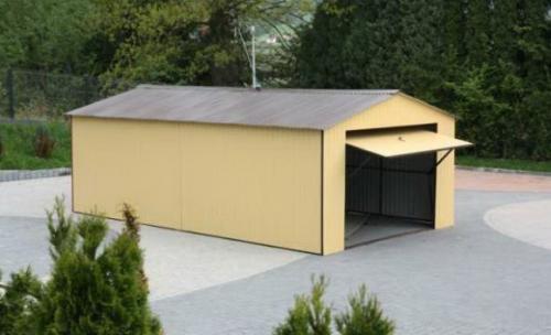 Односкатный гараж из профнастила. Крыша гаража из профнастила своими руками: чертежи и фото