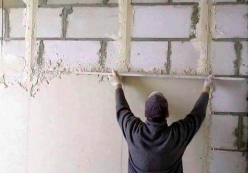 Внутренняя отделка стен из газобетона гипсокартоном. Штукатурка и шпаклевка