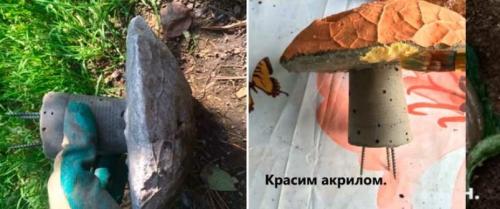 Какие советы можно дать начинающим мастерам по изготовлению поделок из цемента. Реалистичные грибы из бетона в своем огороде
