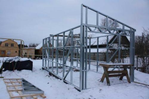 Каркасный гараж из металлопрофиля. Как делать каркас