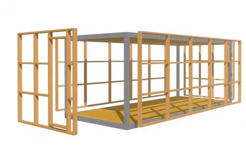 Бытовка своими руками чертеж. Каркас бытовки своими руками: пошаговая инструкция