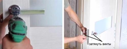 Установка врезного замка в межкомнатную дверь. Ставим ручки