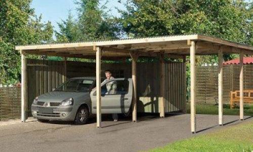 Покрытие для парковки на даче. Заезд для машины: сток воды 02