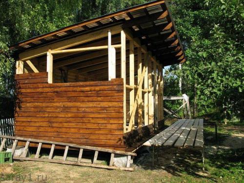 Как сделать крышу для сарая 6х3: варианты и инструкции. Сарай 3х6 с односкатной крышей.