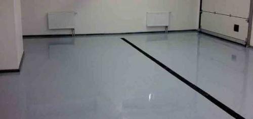 Наливной пол в гараже. Виды наливного пола