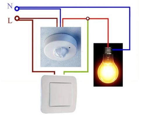 Как настроить датчик движения с двумя регуляторами. Схема подключения датчика освещения — пошаговая инструкция