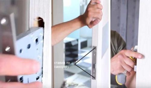 Как вставить замок в межкомнатную дверь. Как врезать замок в межкомнатную дверь: пошаговые фото