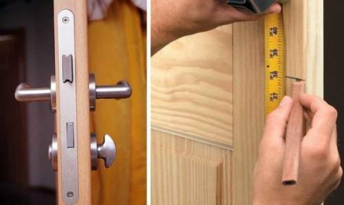 Как вставить замок в межкомнатную дверь. Как врезать замок в межкомнатную дверь: пошаговые фото
