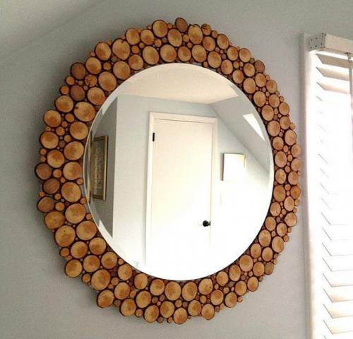 Декор зеркала обоями. Варианты декорирования зеркал