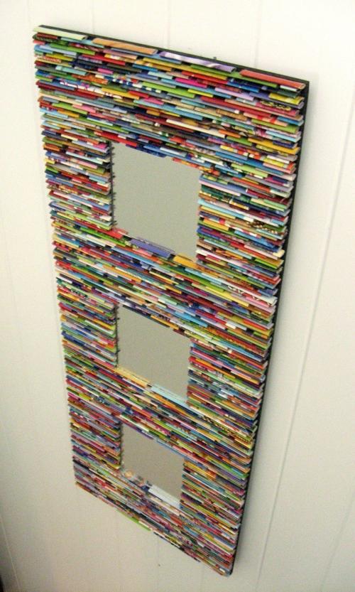 Декор зеркала обоями. Варианты декорирования зеркал