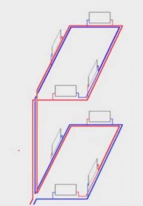 Как подключить радиатор к системе отопления, если он находится на другом этаже. Как подключить отопление второго этажа к действующей системе