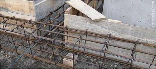 Шаг вертикальной арматуры в фундаменте. Шаг установки