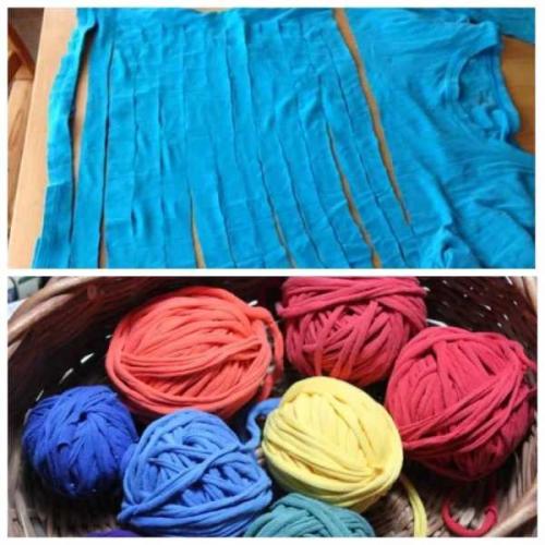 Коврик из старых вещей на машинке. Как сделать коврики из старых вещей