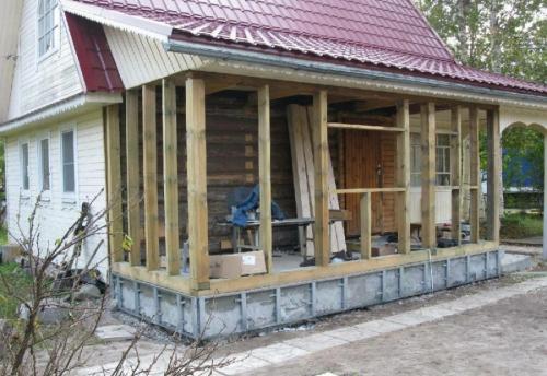 Пристроить теплую веранду к дому. Закрытая зимняя веранда пристроенная к дому: все, что нужно знать