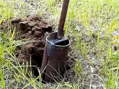 Бур для земли своими руками. Изготовление бура из трубы