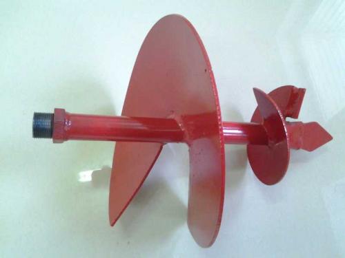 Самодельный земляной бур. Ножи и способ из крепления