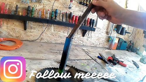 Садовый бур из стёртого алмазного круга. Пошаговая инструкция по изготовлению садового бура