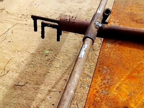 Самодельный бур из трубы. Изготовление бура из трубы