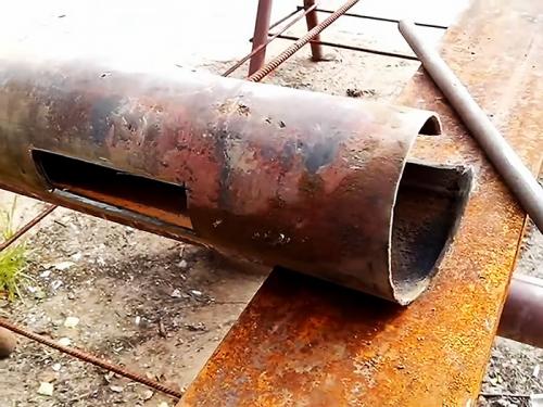 Самодельный бур из трубы. Изготовление бура из трубы