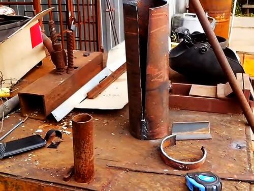 Самодельный бур из трубы. Изготовление бура из трубы