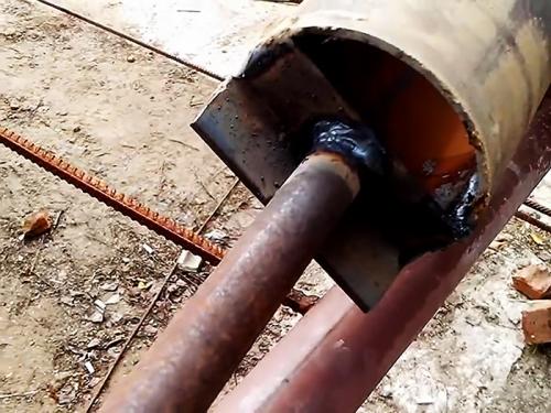 Самодельный бур из трубы. Изготовление бура из трубы