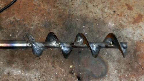 Шнек для мотобура своими руками. Процесс изготовления шнека