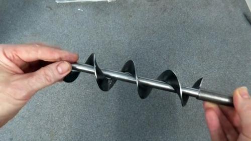 Шнек для мотобура своими руками. Процесс изготовления шнека