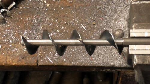 Шнек для мотобура своими руками. Процесс изготовления шнека