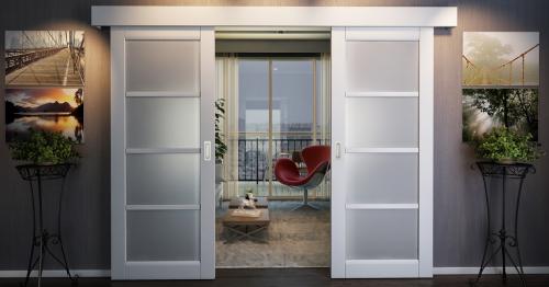 Раздвижная межкомнатная дверь своими руками. Варианты использования раздвижных систем 08