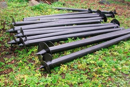 Как сделать шнековый столб. Как сделать винтовые столбы для забора