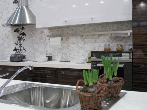 Как сделать стены на кухне. Отделка стен на кухне: ТОП-150 новинок в оформлении стен. Варианты отделки кухни с фото-обзорами интерьеров 31