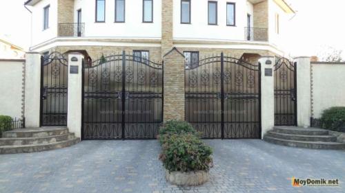 Ворота распашные из профнастила своими руками. Распашные ворота из профнастила с НУЛЯ!!! 05