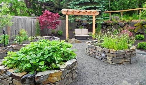 Бордюр своими руками из подручных материалов. Бордюр из натурального камня