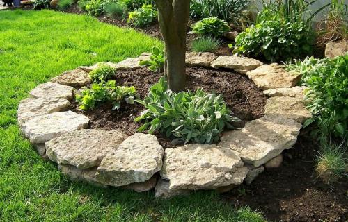 Бордюр своими руками из подручных материалов. Бордюр из натурального камня