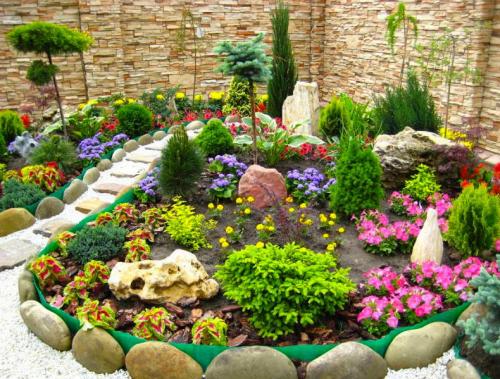 Бордюр своими руками из подручных материалов. Бордюр из натурального камня