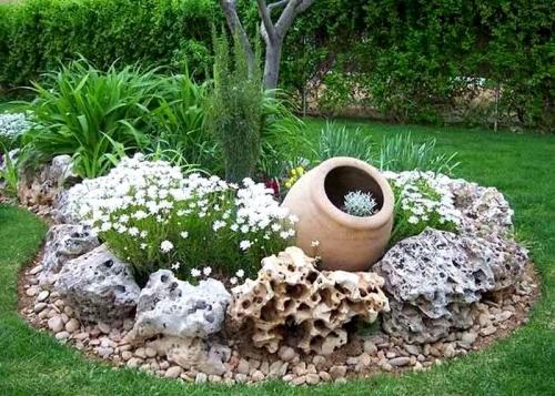 Бордюр своими руками из подручных материалов. Бордюр из натурального камня