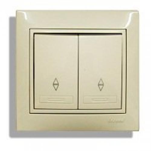 Схема подключения проходного и перекрестного выключателя с 3х мест. Прибор перекрестного типа 04 Схема подключения проходного и перекрестного выключателя с 3х мест. Прибор перекрестного типа 04