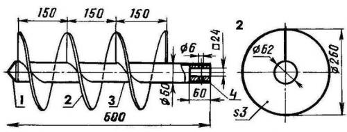 Шнековый бур своими руками.