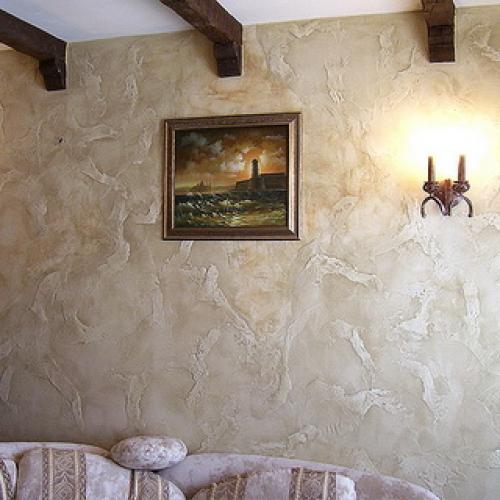 Декоративная краска для стен с эффектом. Мозаичные декоративные краски для стен в интерьере квартиры (с фото) 04