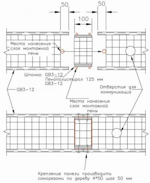 Монтаж СИП панелей. Стены